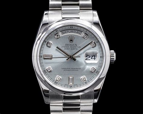 rolex 118206|rolex presidential platinum diamond.